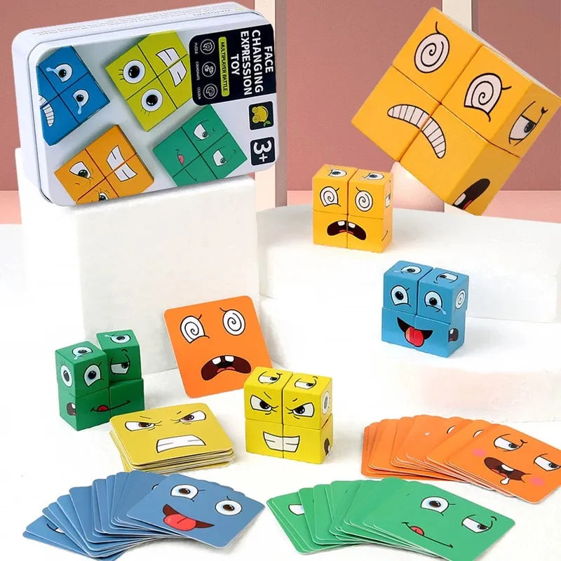 Jogo Expressões Faciais Cards e Cubos